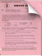 1957-58 Studebaker-Packard Service Letters Image